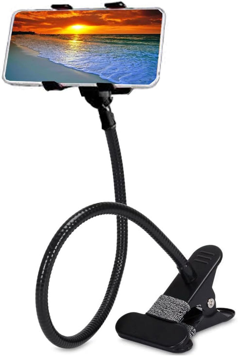 Cell Phone Holder, Flexible Long Arm Phone Stand,Universal Mobile Phone Stand, Lazy Bracket, 360 Adjustable Clamp Clip, Overhead Cell Phone Mount ...