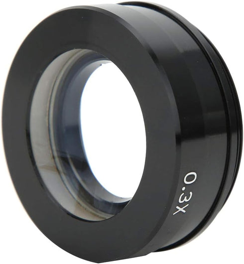 Replacement Camera Lens, Magnification 0.3X Microscope Lens, Black Metal C-Mount for XDC Microscope XDS Microscope...