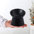 Black Small Ceramic Raised Cat Bowls, Tilted Elevated Food or Water Bowls, Stress Free, Backflow Prevention, Dishwasher and Microwave Safe, Lead &...