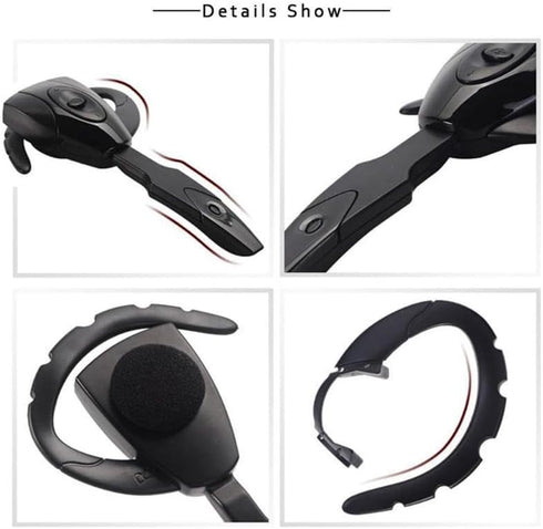 Headset, V5.0 Single Ear Bluetooth Headset with Noise Canceling Mic, Ultralight Rechargeable Cell Phone Earpiece Hands for Business Office Driving...