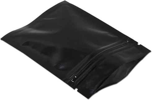 100 Pack Mylar Bags for Zip Reusable Small Aluminum Foil Lock Package Bag Candy DIY Chocolate Coffee Nut Food Long Term Storage Zipper Lock Packag...