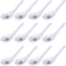 JapanBargain 2323x12, Set of 12 Asian Japanese Chinese Wonton Soba Rice Pho Ramen Noodle Soup Spoons, White/Blue...
