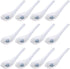JapanBargain 2323x12, Set of 12 Asian Japanese Chinese Wonton Soba Rice Pho Ramen Noodle Soup Spoons, White/Blue...
