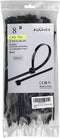 200 Pack Bulk KOOWIN Medium Nylon Plastic Cable Zip Ties 8 inch Wire Wraps Black...