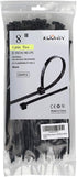 200 Pack Bulk KOOWIN Medium Nylon Plastic Cable Zip Ties 8 inch Wire Wraps Black...