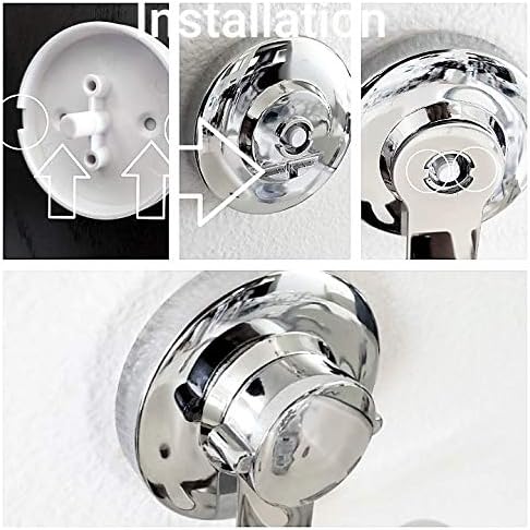 Toothbrush Holder Jewelry Toothpaste Razor Organizer Suction Cup, Mirror, Tile, Wall Mounted, Gift for Bathroom Shower, Does NOT Fall Bathroom Acc...