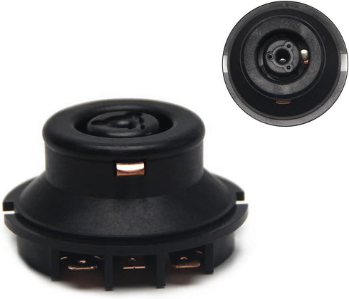 Fielect 1pc Electric Kettle base Coupler Connector, Temperature Control Tip Top Base Socket Black 220V...