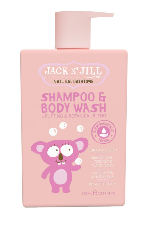 Jack N' Jill Natural Bathtime Kids Shampoo and Body Wash - Suitable for Sensitive Skin, Dermatologically Tested, Color and Soap Free, Cruelty Free...