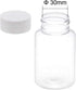 uxcell 3.4 oz/100ml PET Plastic Lab Chemical Reagent Bottle Wide Mouth Liquid/Solid Storage Container Clear Bottles w Tamper Evident Caps 5pcs...