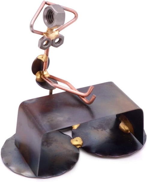 Boss Lady Collectible Handmade Metal Art Figurine, Desk Accessories, Trophy, Boss Gift, Office Décor...