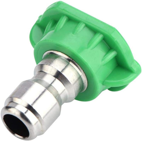 ViaGasaFamido 5pcs Pressure Washer Spray Nozzle Tip Set Plastic Stainless Steel Brass 0 Degrees 15 Degrees 25 Degrees 40 Degrees 65 Degrees for Qu...
