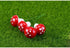 20Pcs Red Mini Mushroom Miniatures Artificial Garden Fairy Bonsai Plant Pot Resin Craft Decoration for Home DIY Micro Landscape Decor Garden Sculp...