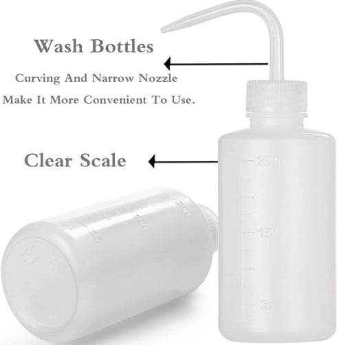 2Pcs Tattoo Wash Bottle 250ml | 8oz Water Squirt Bottle Succulent Watering, Safety Rinse Bottle Watering Tools for Medical Succulent Cleaning Wash...