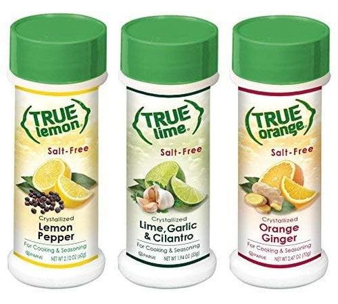 True Lemon Pepper, Orange Ginger, & Lime Garlic Cilantro Spice Shaker Kit...