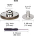 15 Sets Replacement Jeans Buttons, 17mm No-Sew Nailess Removable Metal Jeans Button Replacement Repair Combo Thread Rivets and Screwdrivers...