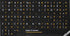 Thai-English Non Transparent Black Background Keyboard Stickers for Computer Laptops Desktop...