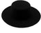 1PCS Black Classic Flat Top Blend Fedora Hat Brim Church Derby Cap for Unisex Men Women Head Circumference 22-22.8in...