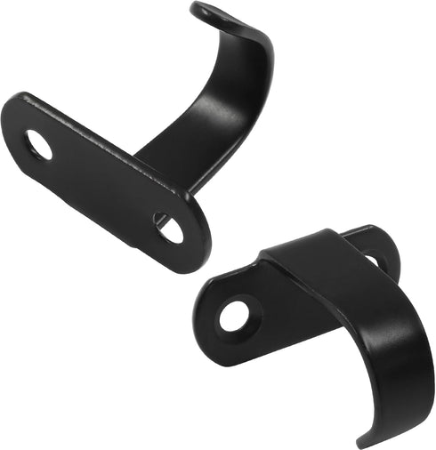 12PC Stainless Steel Ceiling Hooks - Heavy Duty Under-Shelf Towel Hook for Bathroom Kitchen Cabinet - Matte Black...