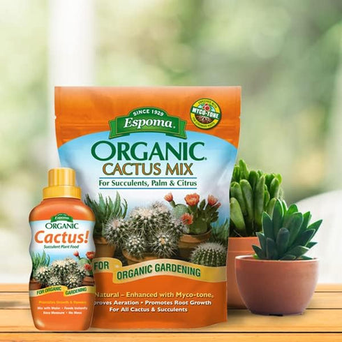 Espoma Organic Cactus! Plant Food, Natural & Organic Fertilizer for all Cactus, Succulents, Palm, and Citrus both indoors and outdoors, 8 oz, Pack...