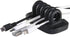 Desktop Cable Organizer, Weighted, No Bad Smell, Bundled with 4 Reusable Cable Ties (Black)...