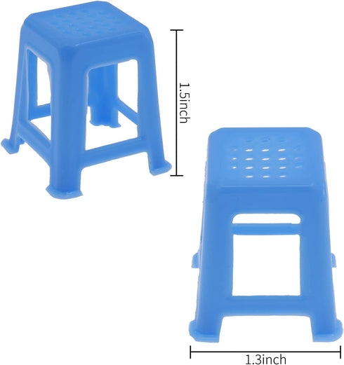8 Pack Canvas Stands Blue Paint Stands for Painting Mini Canvas Feet Risers Canvas Support Stands for Painting Supplies Fluid Acrylic Pouring Tool...