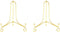Artliving (2 pack 4" Iron Display Stand, Gold Small Iron Easel Plate Display Photo Holder Stand, Displays card,cookie, Decorative Plates,Artwork...