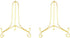 Artliving (2 pack 4" Iron Display Stand, Gold Small Iron Easel Plate Display Photo Holder Stand, Displays card,cookie, Decorative Plates,Artwork...
