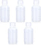 60ml/5 Pcs HDPE Narrow Mouth Round Container, Leak Proof Plastic Lab Chemical Reagent Bottles, Water Sample Bottles (Translucence, 2 oz)...