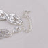 Long Way Women's Silver/Gold Plated Crystal Bracelets 6.7"+2.4"...