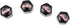 4Pcs Valve Stem Air Caps Red SS Logo Car Tire Covers Rustproof Zinc Alloy Chrome for Chevy Camaro Ford Styling Decoration Accessories(Tires Parts ...