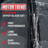 Motor Trend Ultrafirm Replacement Windshield Wiper Blades - Advanced Crystal-Clear Streak-Free Premium Blade Design - All Season, All Weather (22 ...
