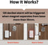 Wireless Personal Security Alarm Window and Door Sensor, 2 Pack, DIY Protection, Burgalar Alerts...