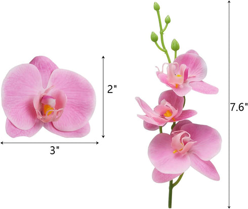 ARDUX (12 Pieces) Artificial Flowers for Floating Candles Mini Artificial Orchid Flower Vase Fillers for Wedding Dinning Table Party Home Bar Rest...