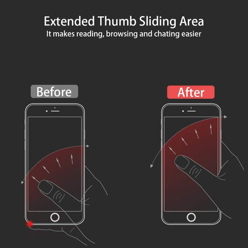 Ultra Slim Phone Ring Holder, Tomorotec Thin Cell Phone Ring Stand for Magnetic Car Mount with Black Car Mount Hook - for iPhone X XR XS 8 7 Plus ...