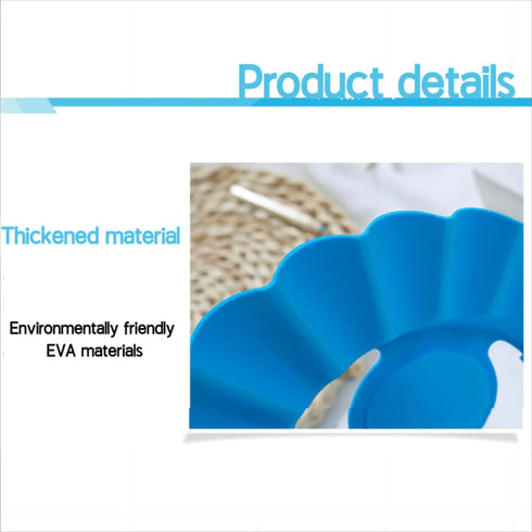 2pcs with Earshield Safe Shampoo Shower Bathing Protection Bath Cap Soft Adjustable Visor Hat for Toddler, Baby, Kids, Children …...