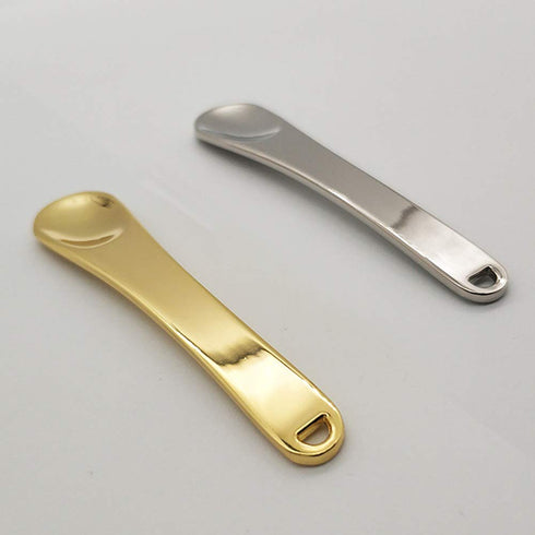 2Pcs Mini Metal Cosmetic Spatulas Facial Cream Mask Spoon Stick Mixing Spatulas Makeup Scoop for Mixing and Sampling Makeup Cosmetic Beauty Tools,...