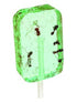 Hotlix Assorted Ant Sucker Lollipop - Pack of 4 - Blueberry, Apple, Banana, Watermelon...