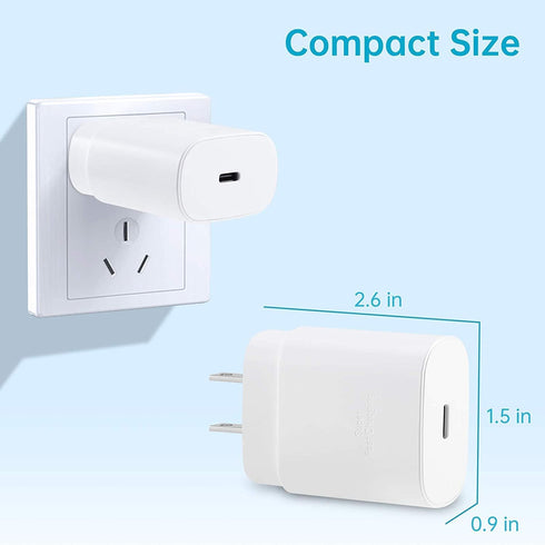 Type C Charger Fast Charging, 25W USB C Fast Wall Charger with 5FT Android Phone Charging Cable for Galaxy S24 Ultra/S24+/S24/S23 Ultra/S23/S22 Ul...