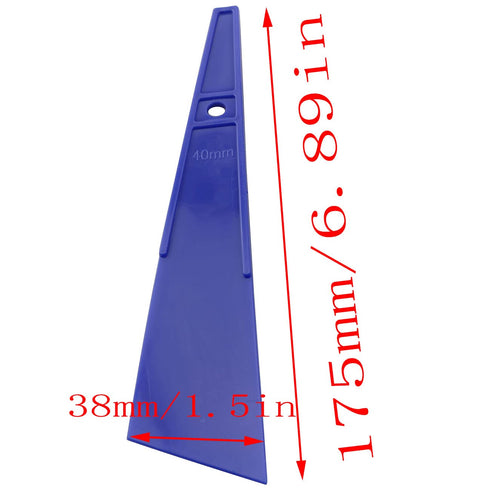 LQ Industrial Glue Spreader 6PCS Blue Plastic Glue Smear Sticks Applicator Leather Scraping Spreaders DIY Leather Craft Tool...