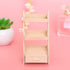 EXCEART 2pcs 1: 12 Dollhouse Wooden Flower Stands 3 Tier Plant- Shelves Stand Rack Miniature Model Ornament Home Indoor Outdoor Decor...