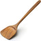 Wooden Spatula,15.3 Inch Flat Wood Wok Spatula,Wood Kitchen Utensils for Cooking,Long Handle Turner Coated Natural Resin, Handmade Kitchenware for...