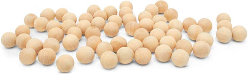 1/2 inch Wooden Balls, Bag of 100 Unfinished Round Wood Balls, Hardwood Birch, Small Marble Size Balls, for Crafts and DIY Projects, 1/2 inch Diam...