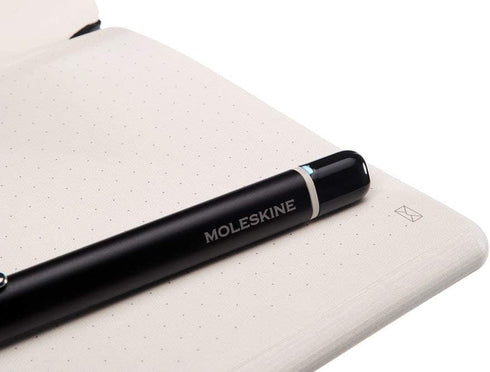 Moleskine Paper Tablet Hard Cover Smart Notebook, Dotted, Large (5" x 8.25") Scarlet Red - Compatible w/ Moleskine Pen+ Ellipse (Sold Separately) ...