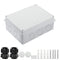 LeMotech Junction Box with Reserved Holes ABS Plastic Electrical Box IP65 Waterproof Dustproof Project Enclosure for Electronics White 7.9 x 6.1 x...