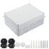 LeMotech Junction Box with Reserved Holes ABS Plastic Electrical Box IP65 Waterproof Dustproof Project Enclosure for Electronics White 7.9 x 6.1 x...