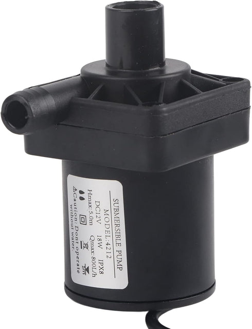 DC 12V Brushless Water Pump Centrifugal Submersible Pump Sump Pump Circulation Pump 18W 700L/h...