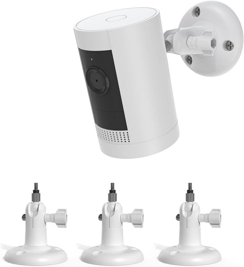 3-Pack Camera Wall Mount for R ing Stick Up Cam/Pro/WyzeCam/Eufy Cam/Arlo/Reolink/Google Nest, Mounting Brackets Suitable for All Cameras with Sta...