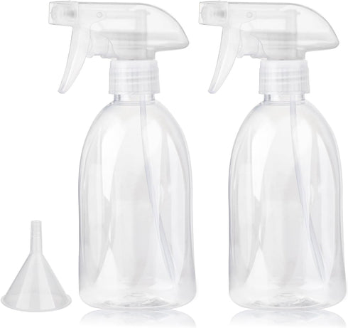 Empty Clear Plastic Spray Bottles 13.5oz/400ml Adjustable Nozzle Mist/Stream Water Spray Bottle Heavy Duty Spraying Bottles Plant Mister Spray Bot...
