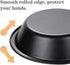 Webake Mini Pie Pans 5 Inch Pie Tins, 4 Pack Nonstick Round Bread and Meat Bakeware for Oven and Instant Pot Baking - Black...