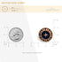 20 pcs Color Contrast Golden Star Enamel Layer Sewing Metal Shank Buttons for Coats -25mm -1"...